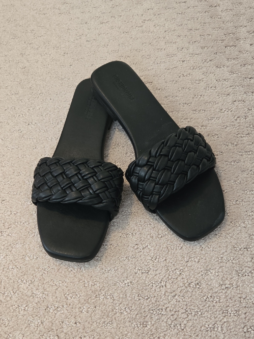 Black Braided Sandals Sz 11